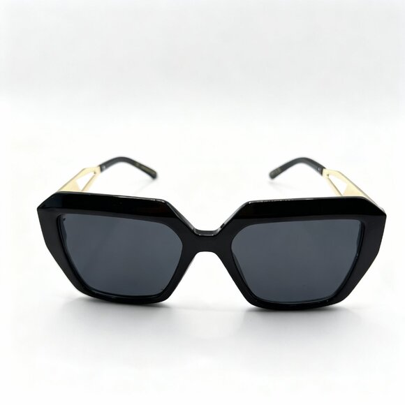 NEW Magestic Luxe Iconic Glam Trendy Designer Style Sunglasses - Black & Gold - Picture 2 of 5
